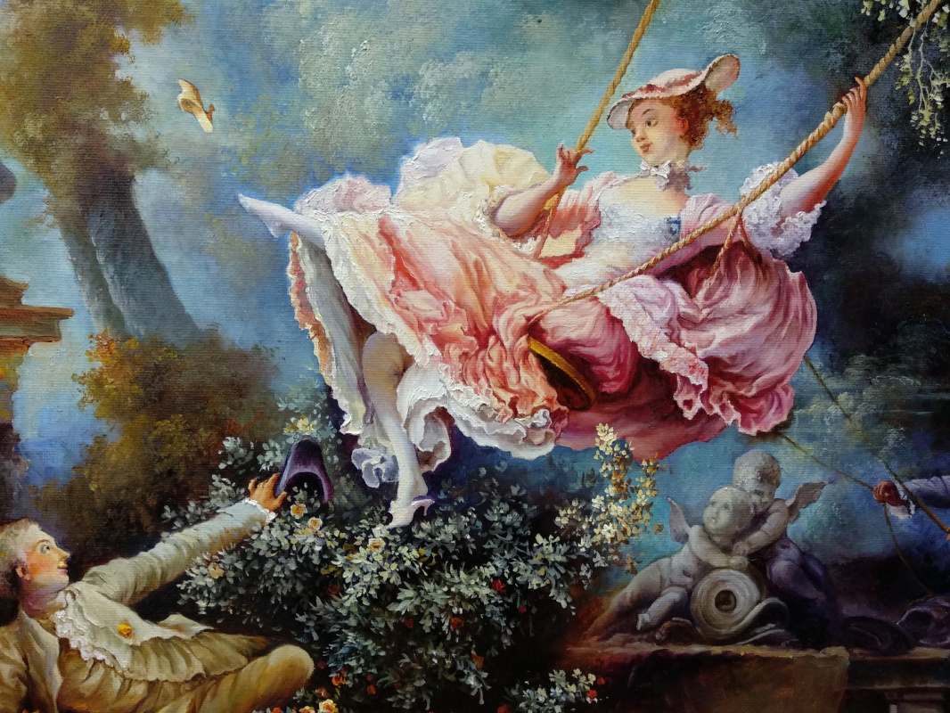 A copy of J.O. Fragonard's "Swing"