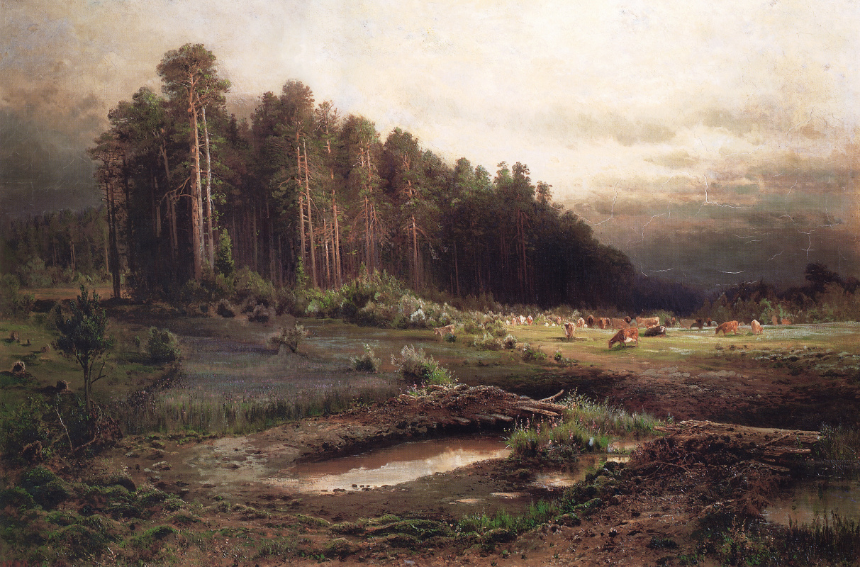 Alexey Savrasov. Elk island in Sokolniki