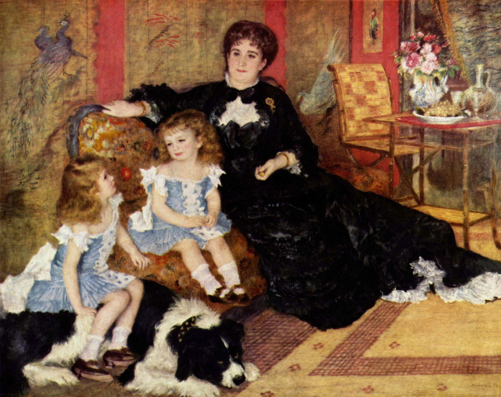 Pierre-Auguste Renoir. The portrait of Madame Charpentier with children