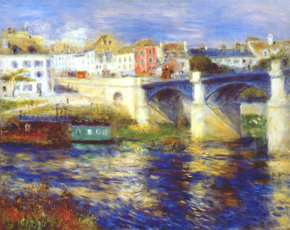 Pierre-Auguste Renoir. The bridge at Chatou