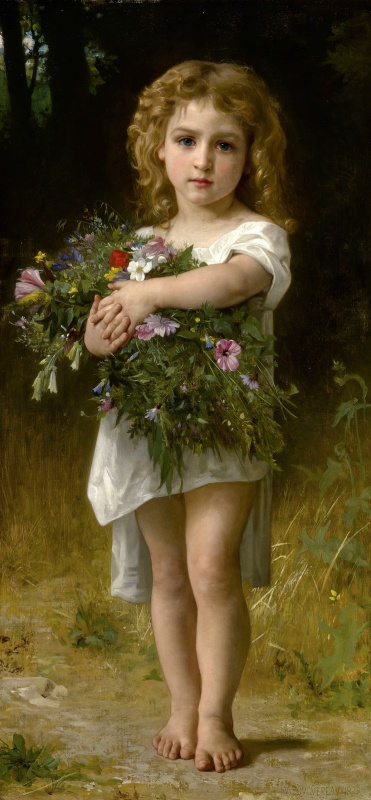 William-Adolphe Bouguereau. Spring flowers
