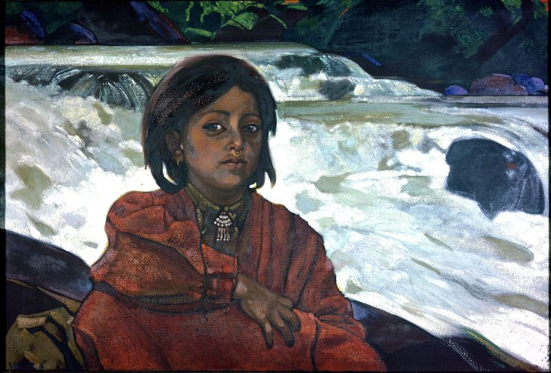 Svyatoslav Nikolaevich Roerich. The girl at the waterfall (Rabti from Kullu)