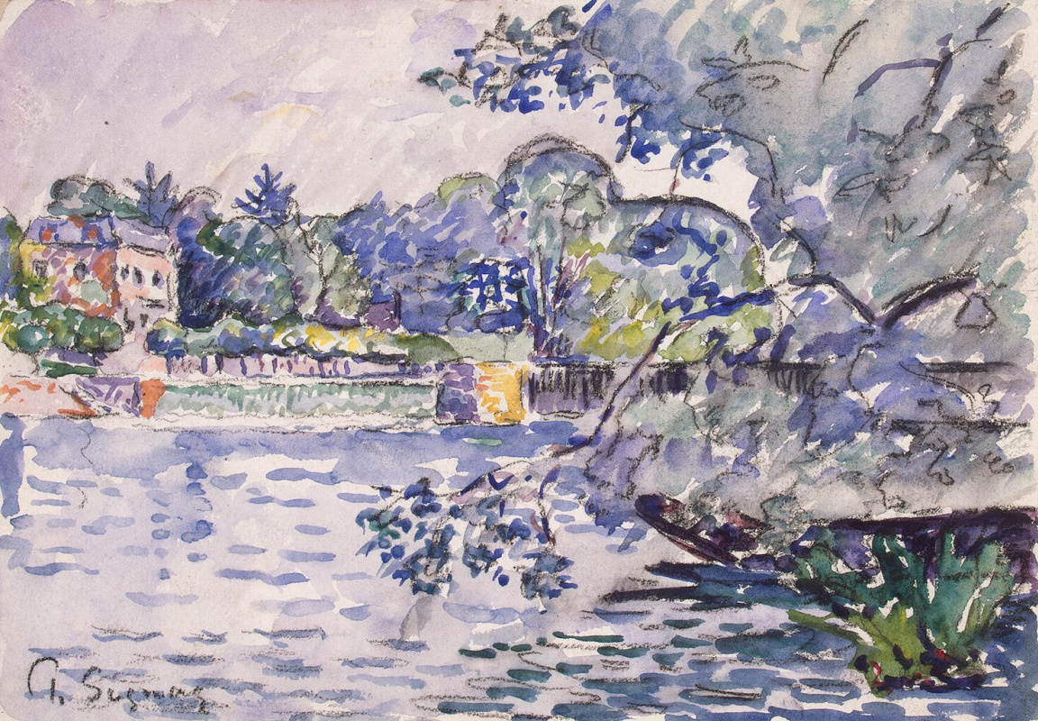 Paul Signac. The Banks Of The Seine