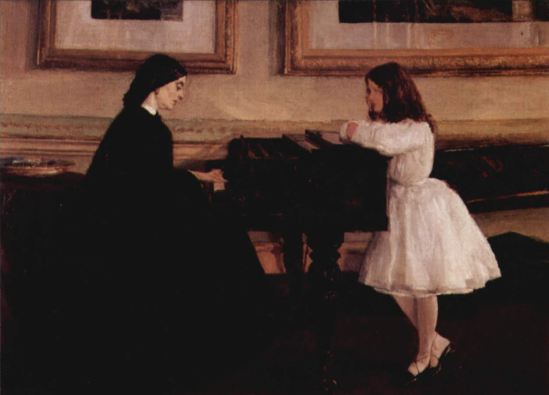 James Abbot McNeill Whistler. At the piano