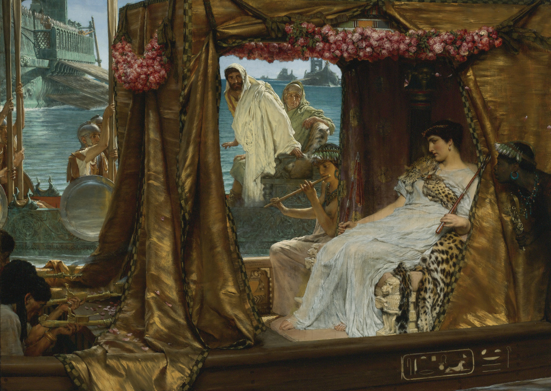 Lawrence Alma-Tadema. The Meeting of Antony and Cleopatra
