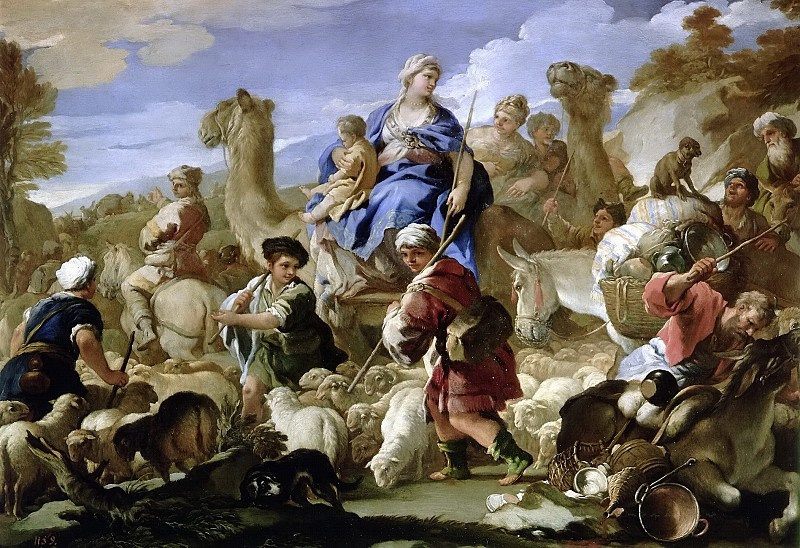 Luca Giordano. Journey of Jacob to Canaan