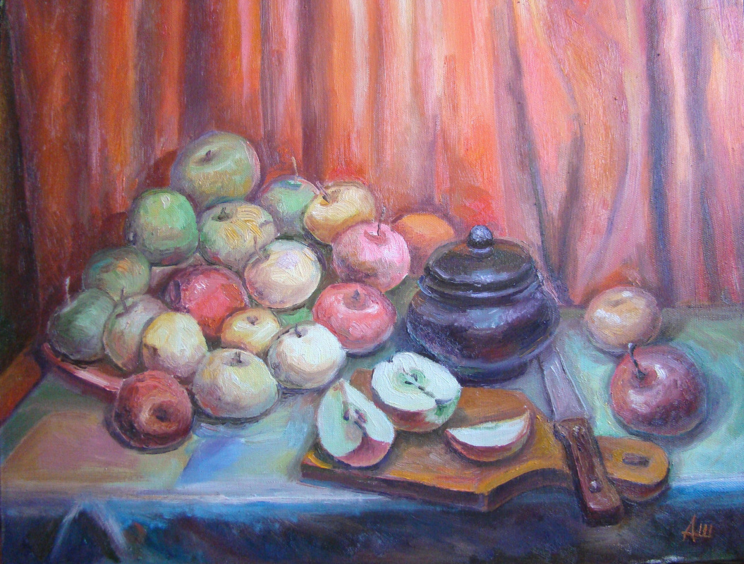 Alexander Shvetsov. Evening apples