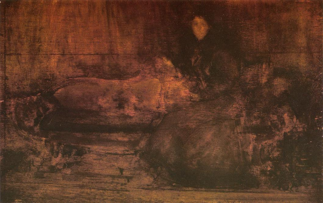 James Abbot McNeill Whistler. Brown and gold: Portrait of lady Eden