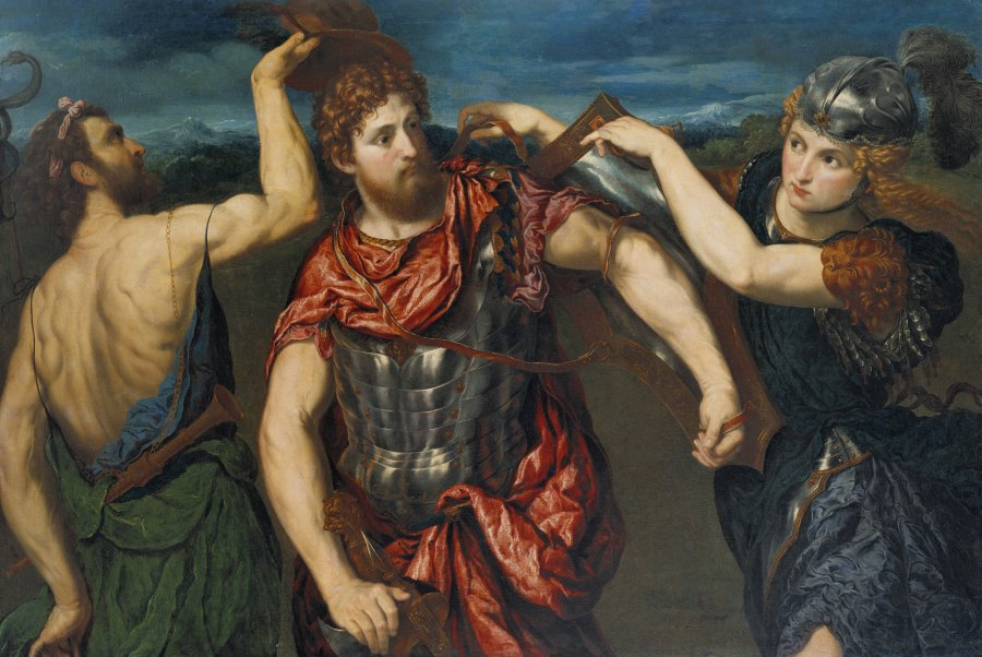 Paris Bordon. The Minerva and mercury arming Perseus