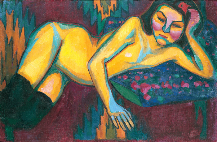 Sonia Delaunay. Nude in yellow