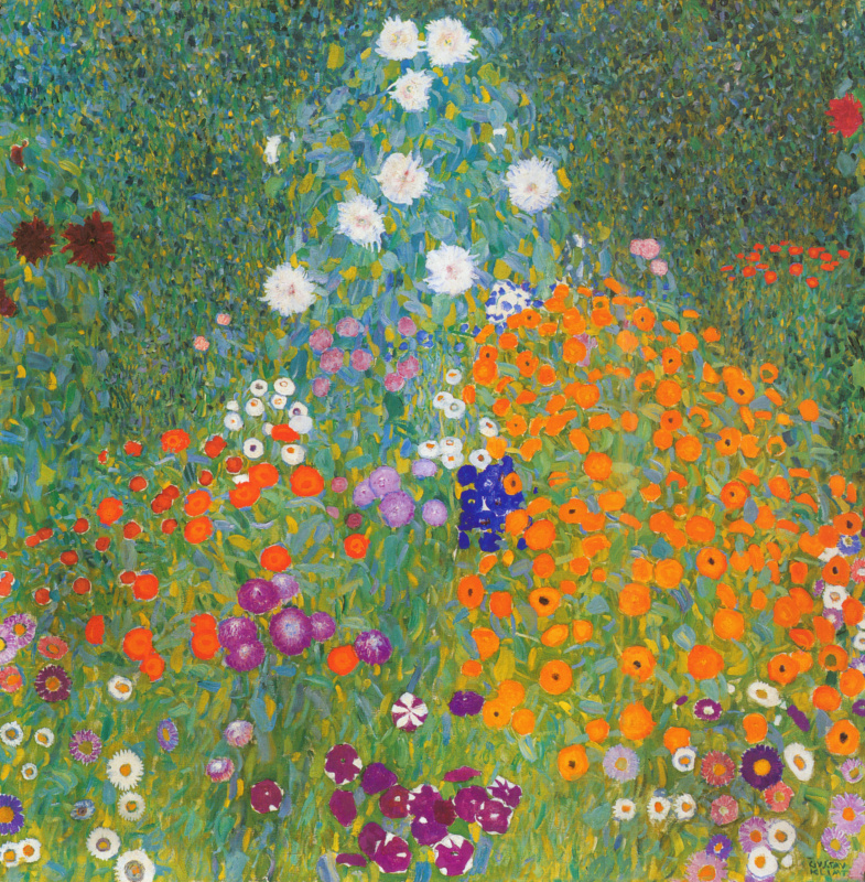 Gustav Klimt. Jardín floreciente