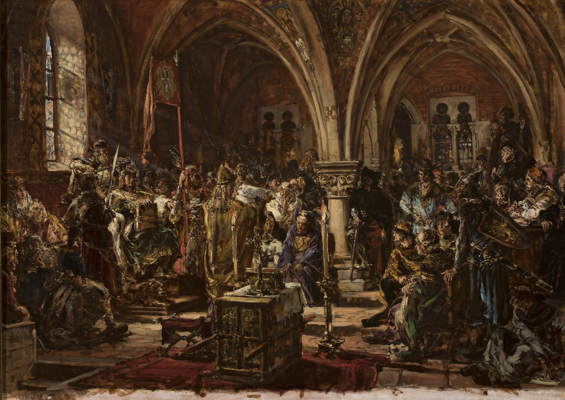 Jan Matejko. History of civilization in Poland. The first Diet of 1182
