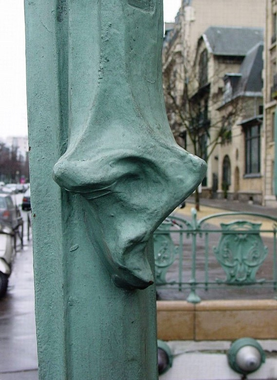 Entrance to the Raspail metro station, Paris