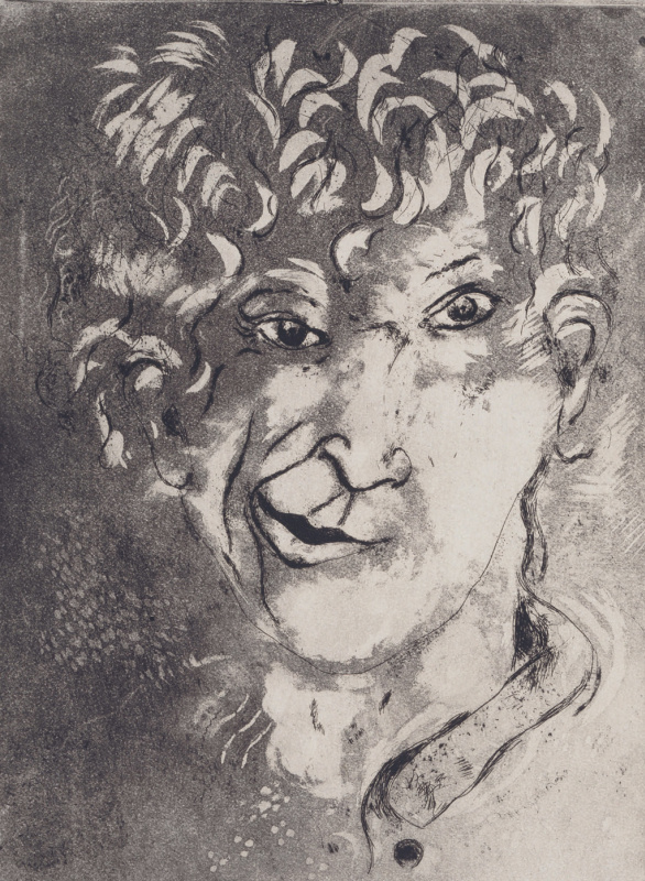 Marc Chagall. Self-portrait with grimace