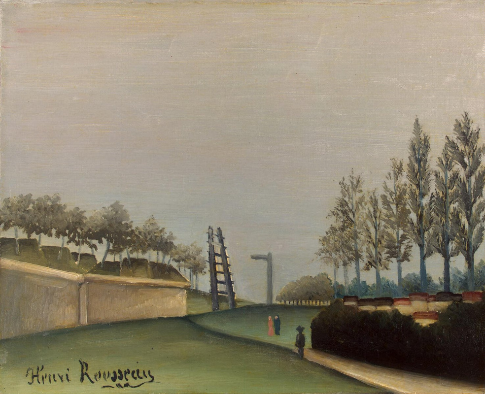 Henri Rousseau. View of countryside from Vanjskih gate