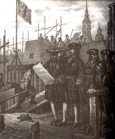 Boris Artemyevich Chorikov (Chorokov). Pedro I en la construcción de San Petersburgo