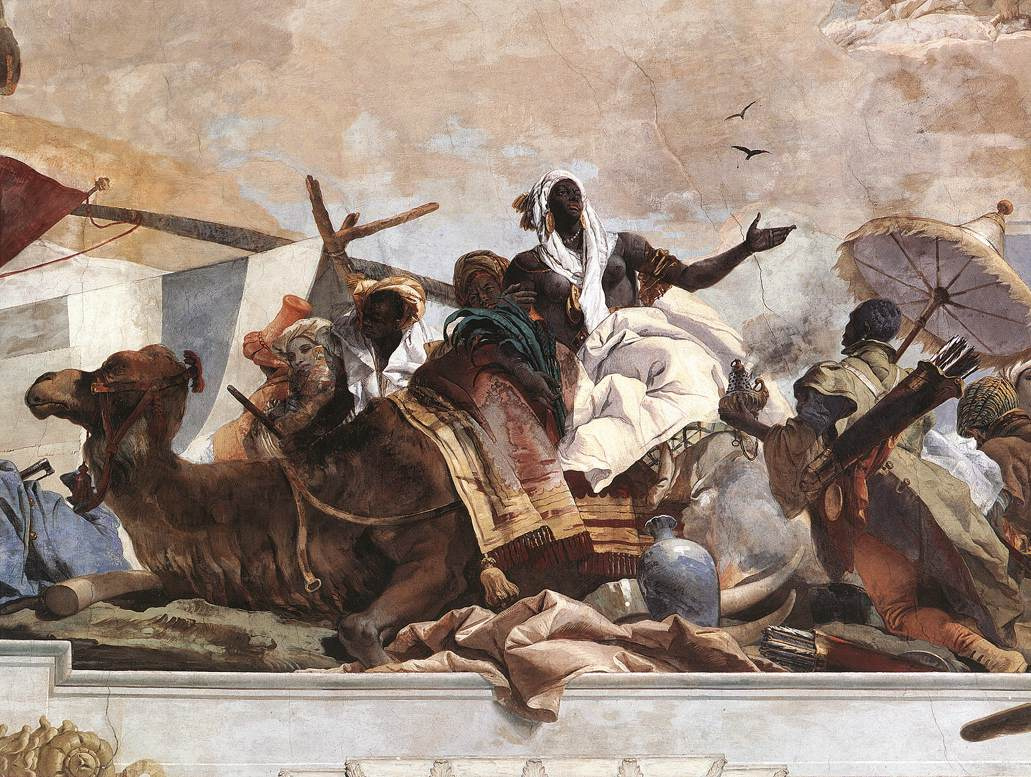Giovanni Battista Tiepolo. Аполлон и Континенты. Фрагмент. Аллегория Африки