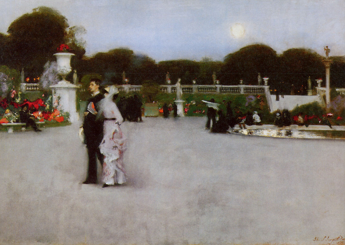 John Singer Sargent. In the Luxembourg gardens