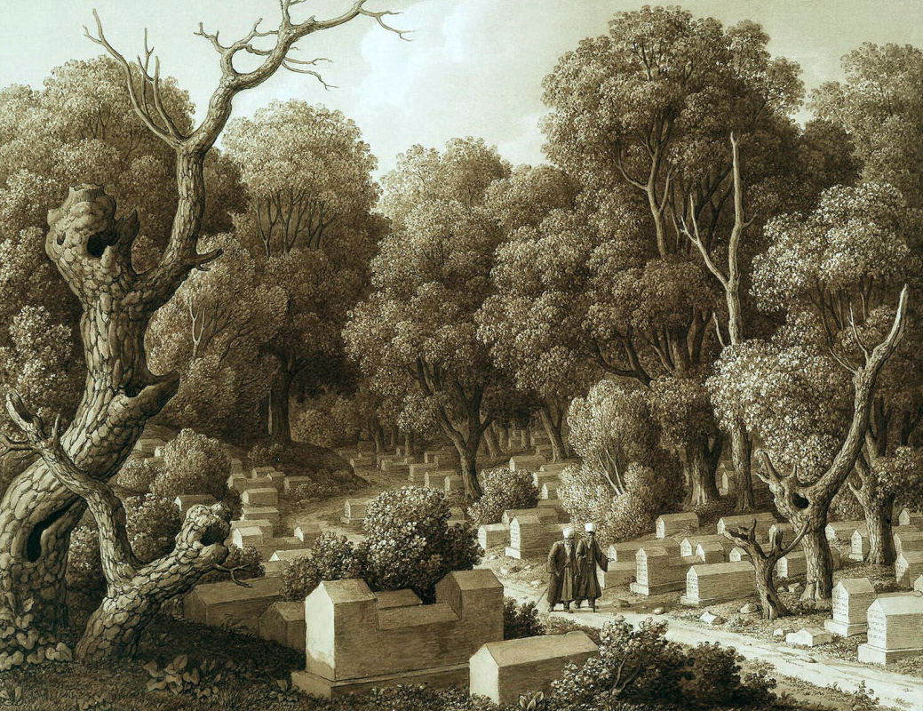 Карл фон Кюгельген. Караимское кладбище в Чуфут-Кале