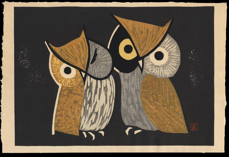 Kaoru Cavanaugh. Two owls