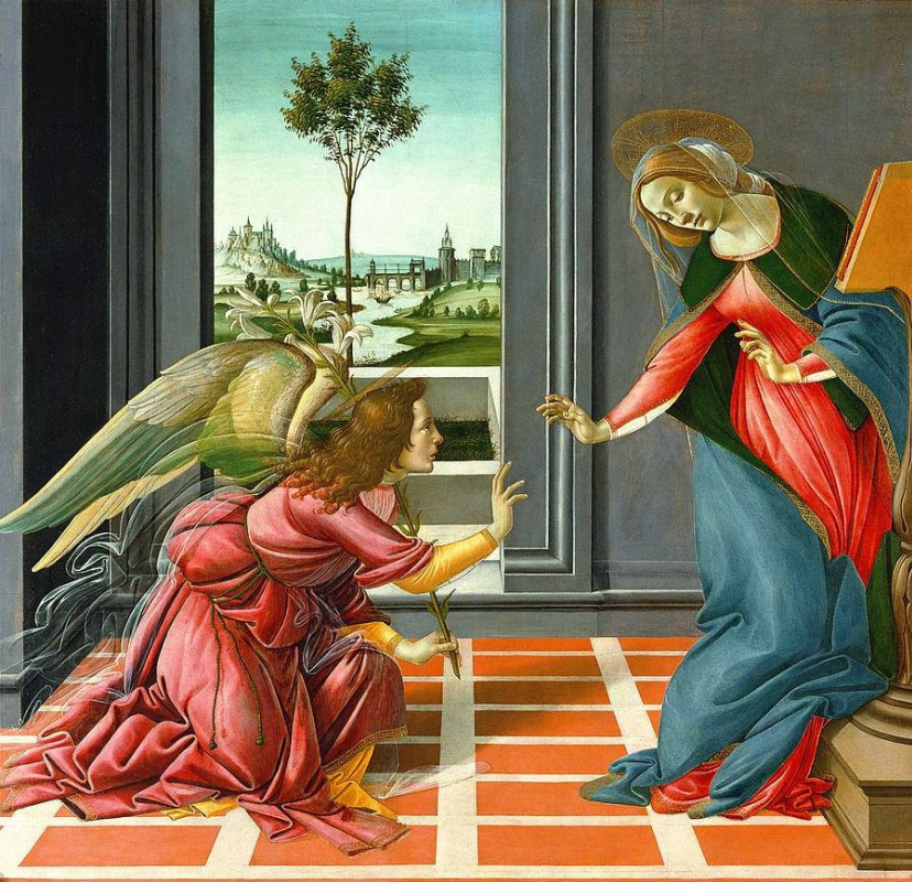 Sandro Botticelli. The Annunciation