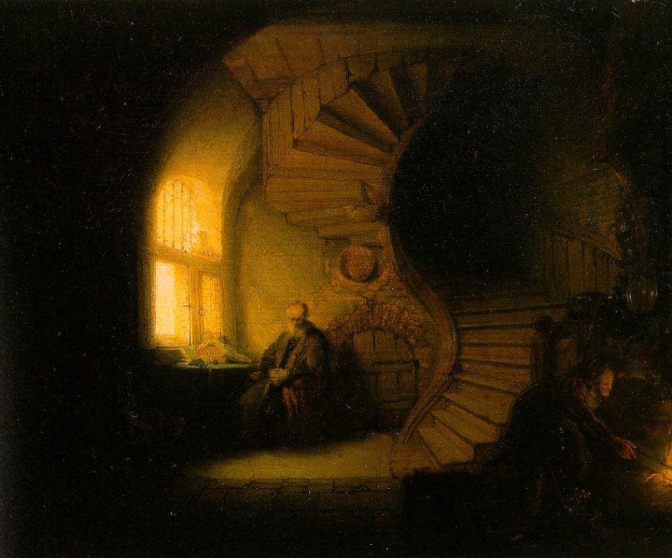 Rembrandt Harmenszoon van Rijn. Philosopher in meditation