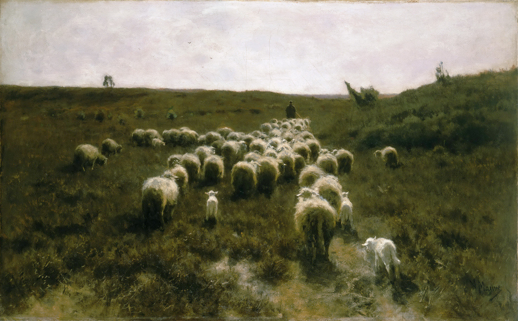 Anton Maouve. The return of the flock, Laren