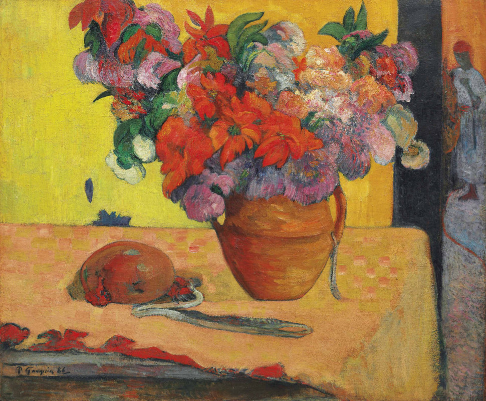 Paul Gauguin. Fleurs dans un vase