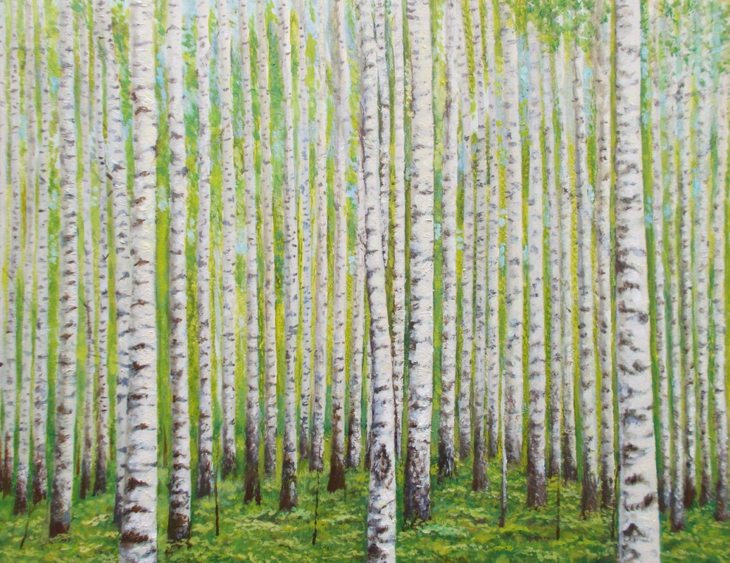 Vladimir Vasilyevich Abaimov. Birch Grove