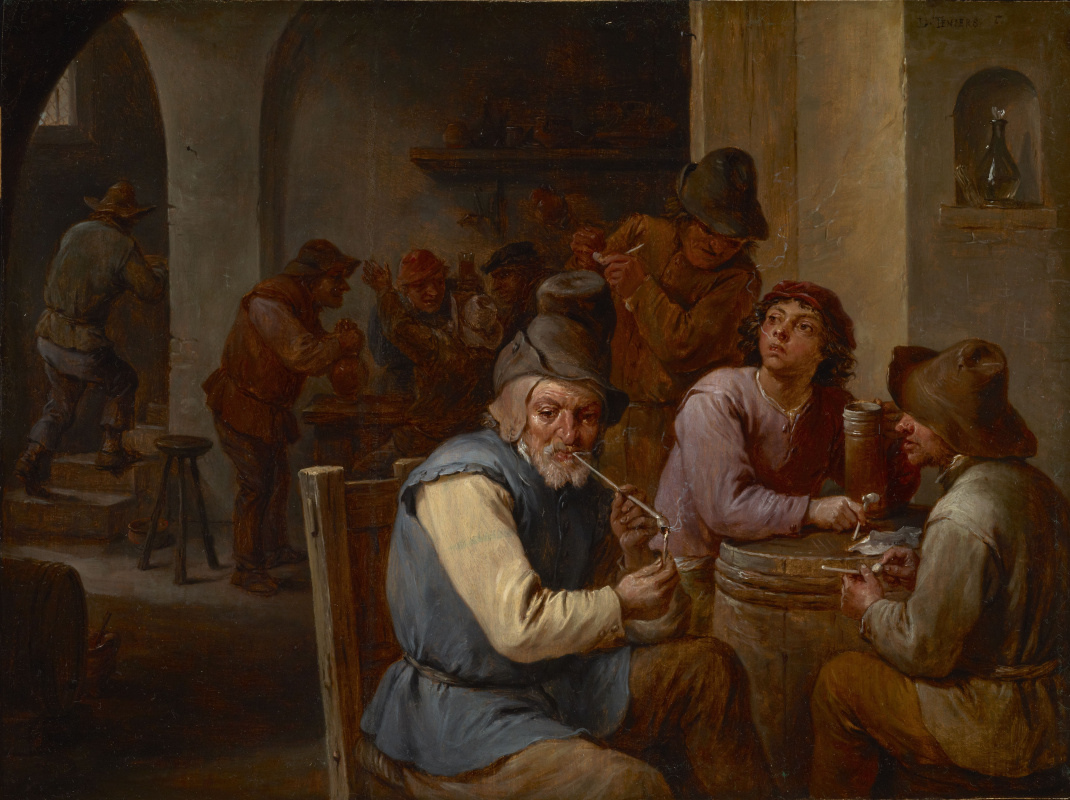 David Teniers the Younger. Smokers in the tavern