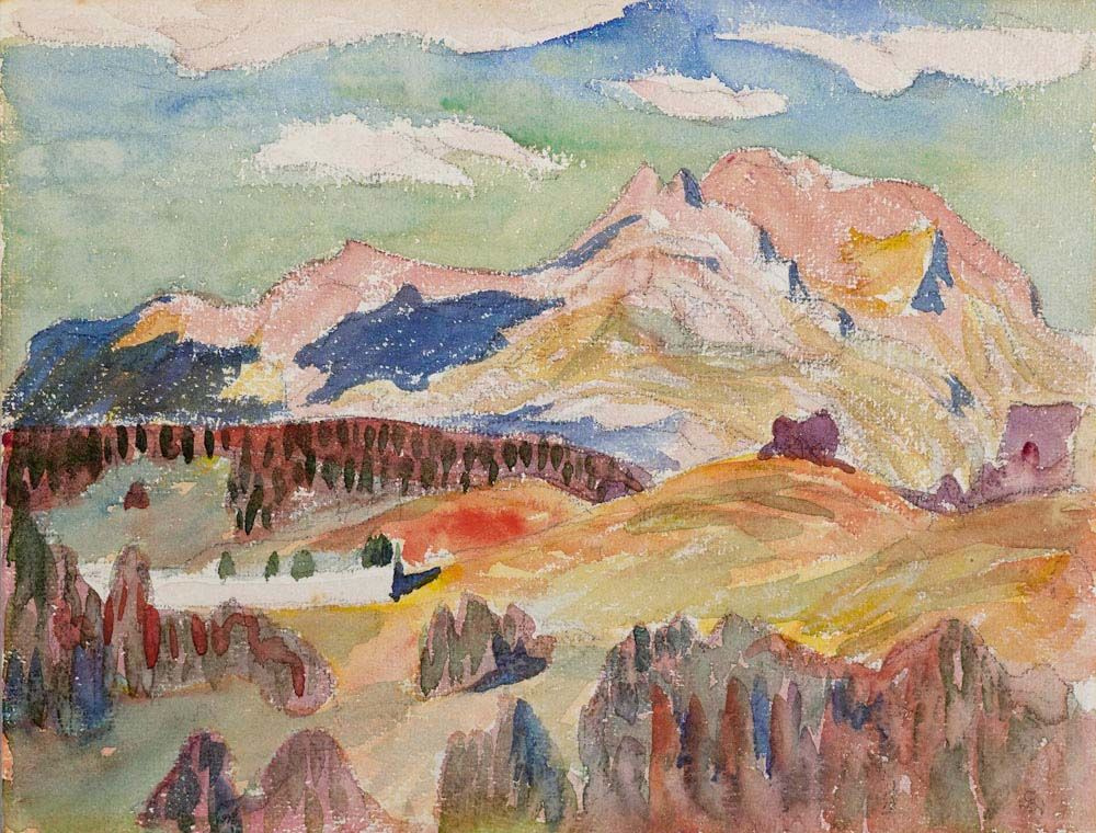 Giovanni Giacometti. Landscape, Maloja