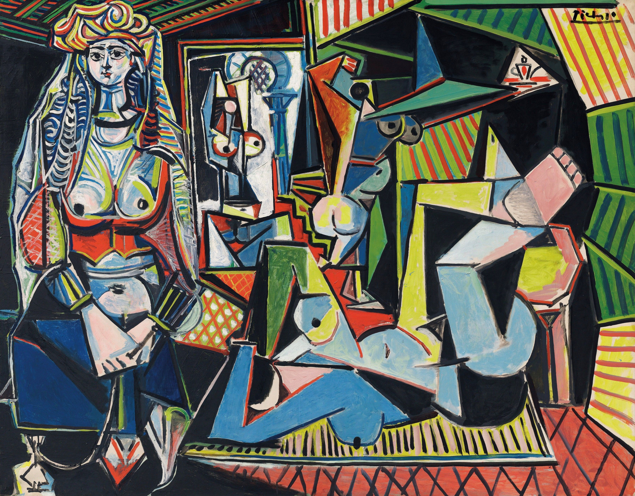 The women of Algiers (version O), 1955, 146×114 cm by Pablo