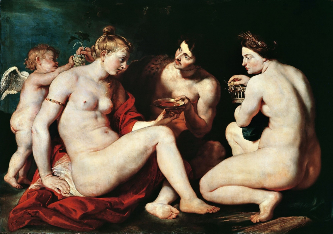 Peter Paul Rubens. Venus, Cupid, Bacchus and Ceres