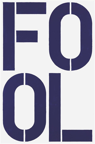 Christopher Wool. Blue fool