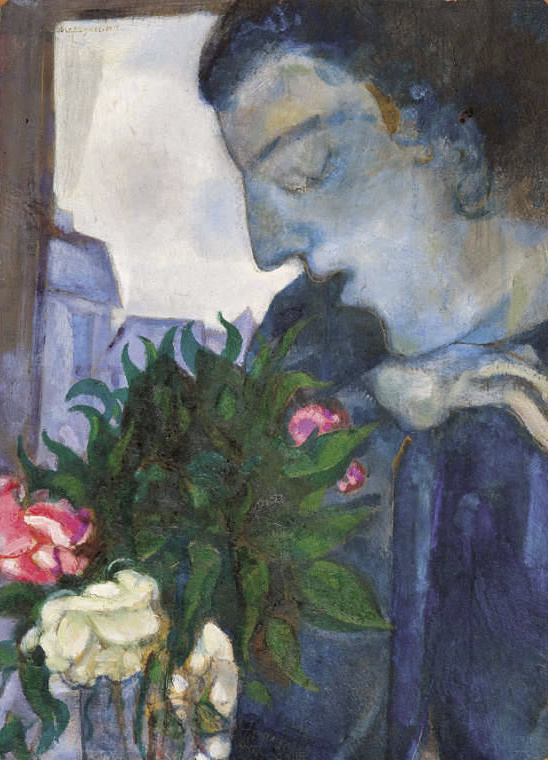 Marc Chagall. Self-portrait in profile