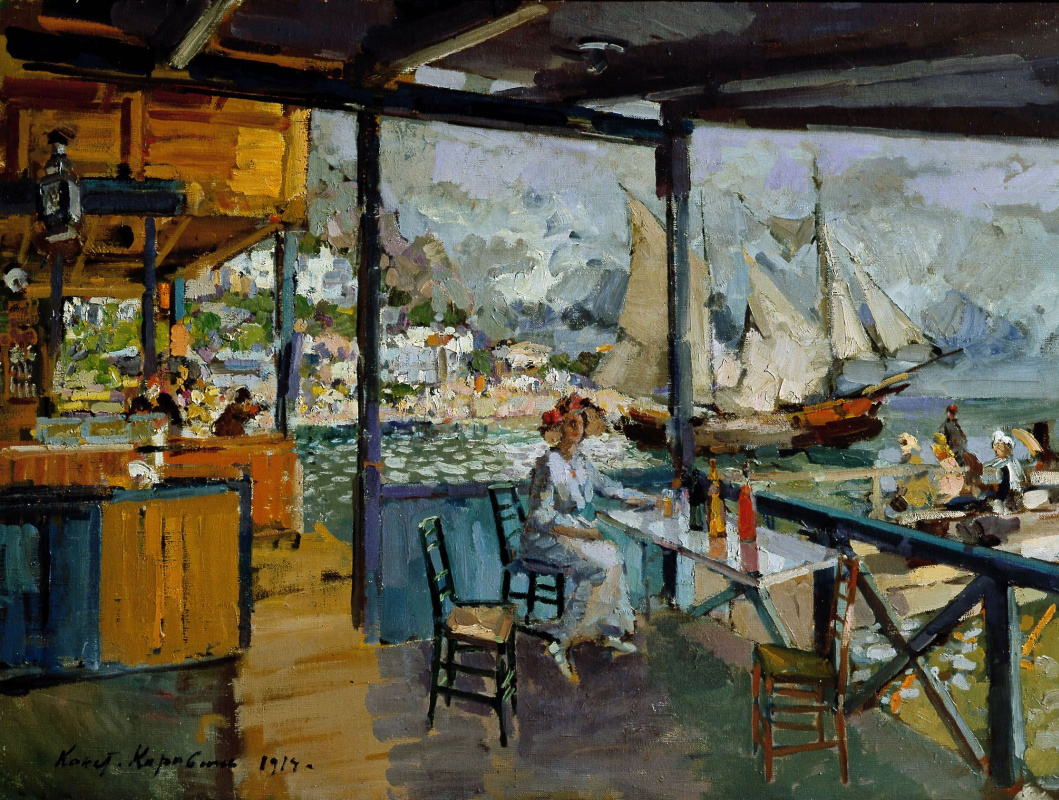 Konstantin Korovin. Pier in Gurzuf