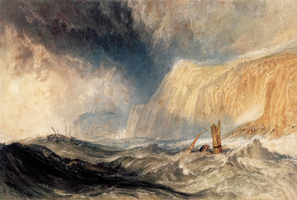 Joseph Mallord William Turner. The shipwreck off Hastings