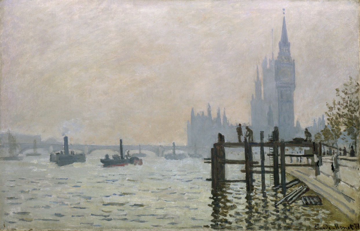 Claude Monet. The Thames at Westminster