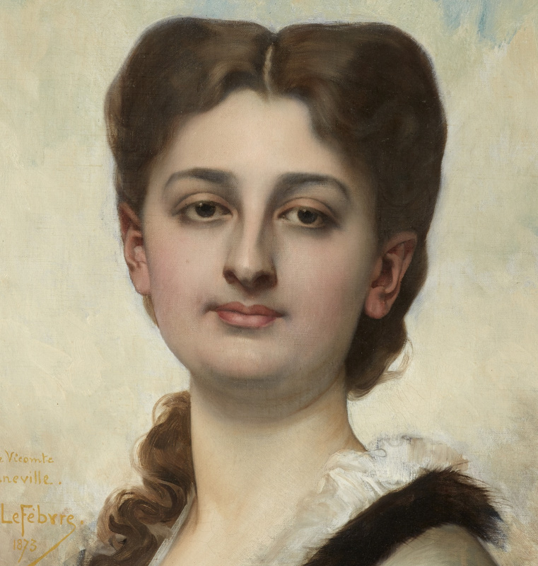 Jules Joseph Lefebvre. Portrait of a Lady. 1873. detail