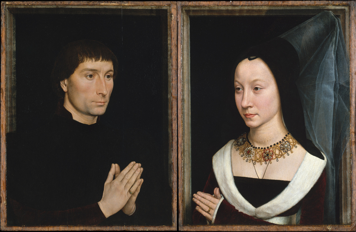 Hans Memling. The portraits of Tommaso Portinari and his wife Mary