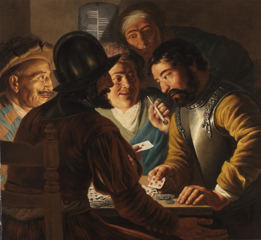 Jan Lievens. Spieler in Karten