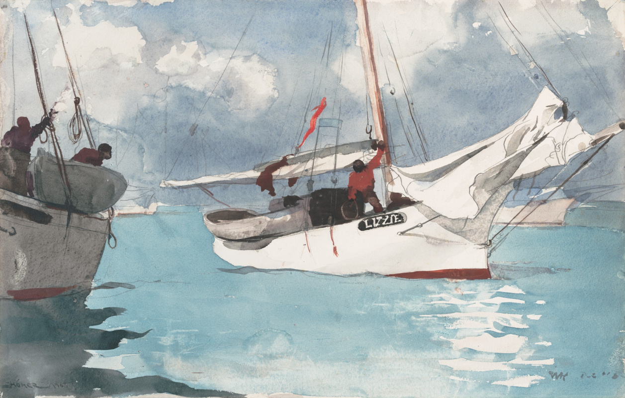 Winslow Homer. Fishing boats. Key West, FL