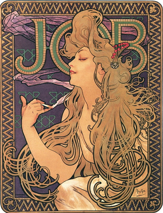 Alfonse Mucha. The "job". Advertising tissue paper. France