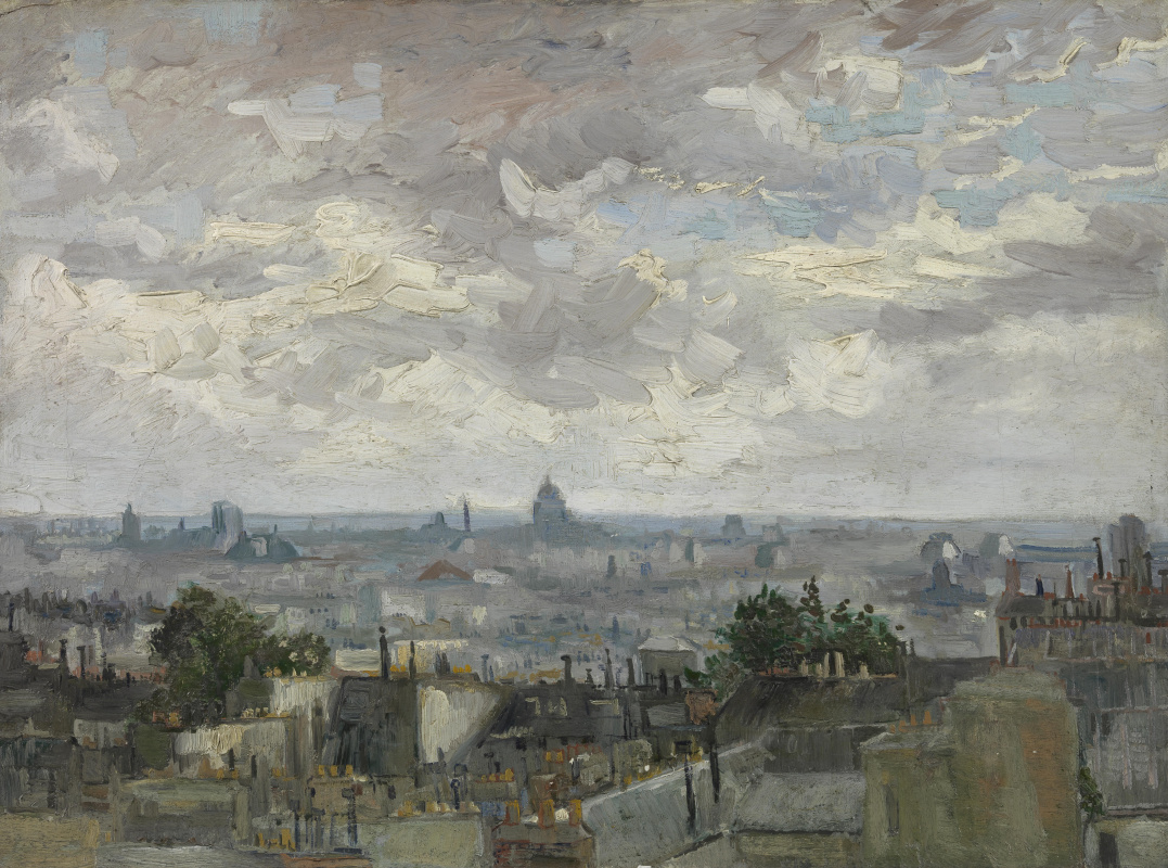Вінсент Ван Гог. Вид на крыши Парижа