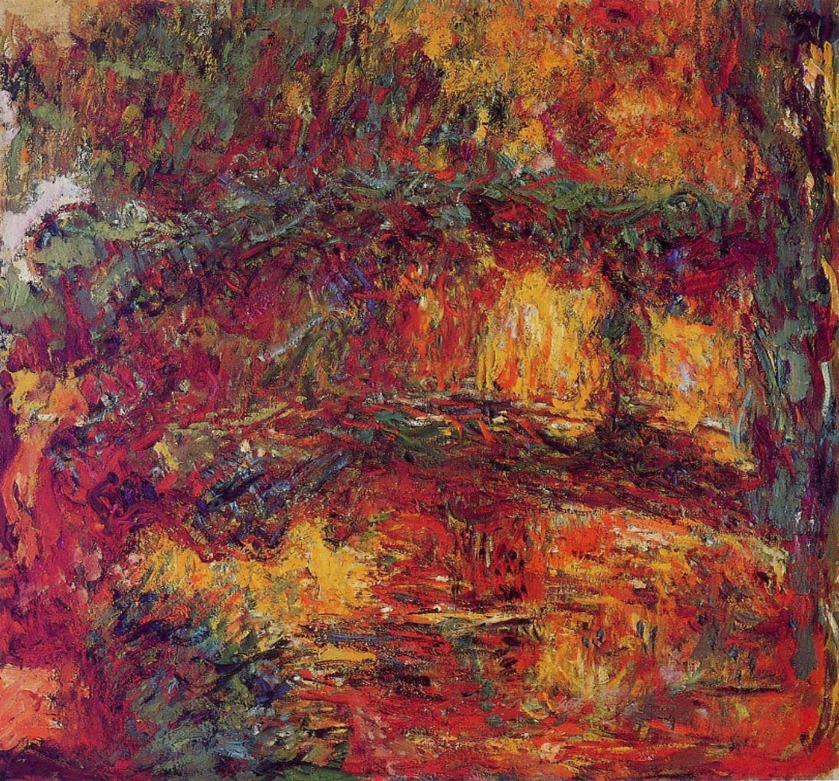Fridolin Borsa: Claude Monet, Ponte – "I Was A Bottiglia" Riciclata, Sacchetto In Sacchetto, B/h: Circa 48 × 60 Cm (aperto) B/h
