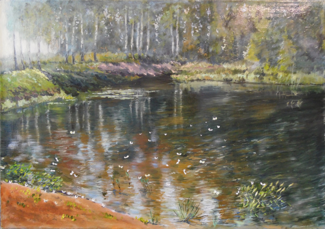 Elena Vyazemskaya. On the pond