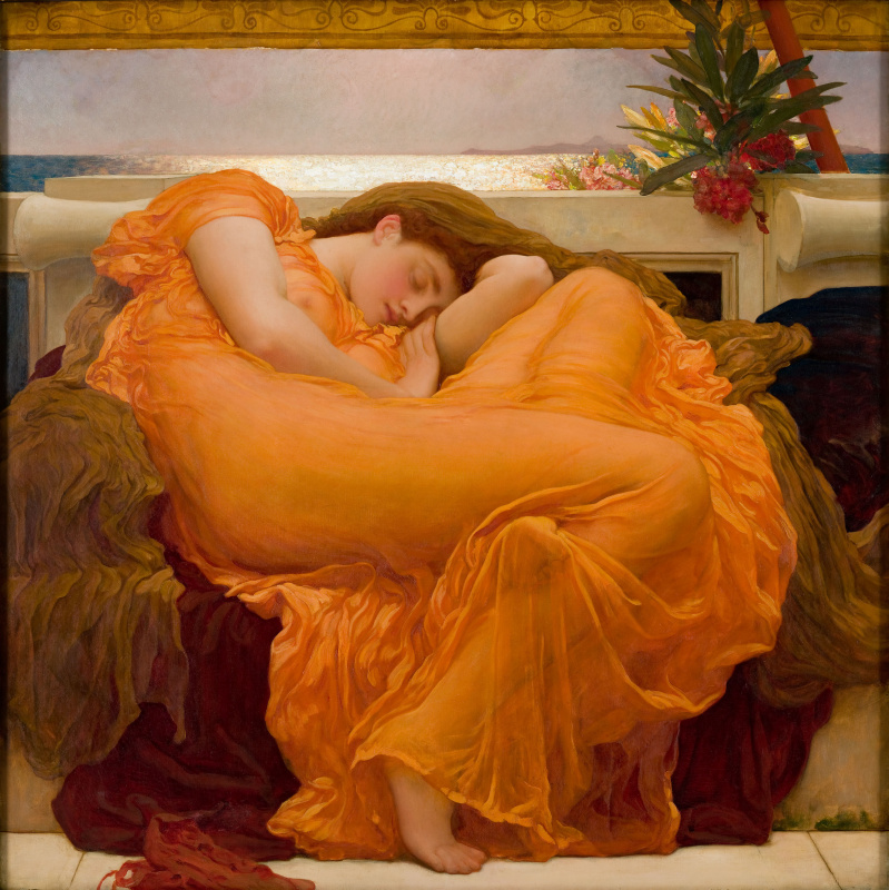 Frederic Leighton. Flaming june