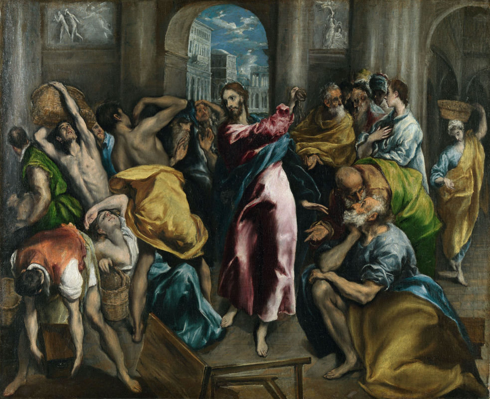 Domenico Theotokopoulos (El Greco). The expulsion of the merchants from the temple