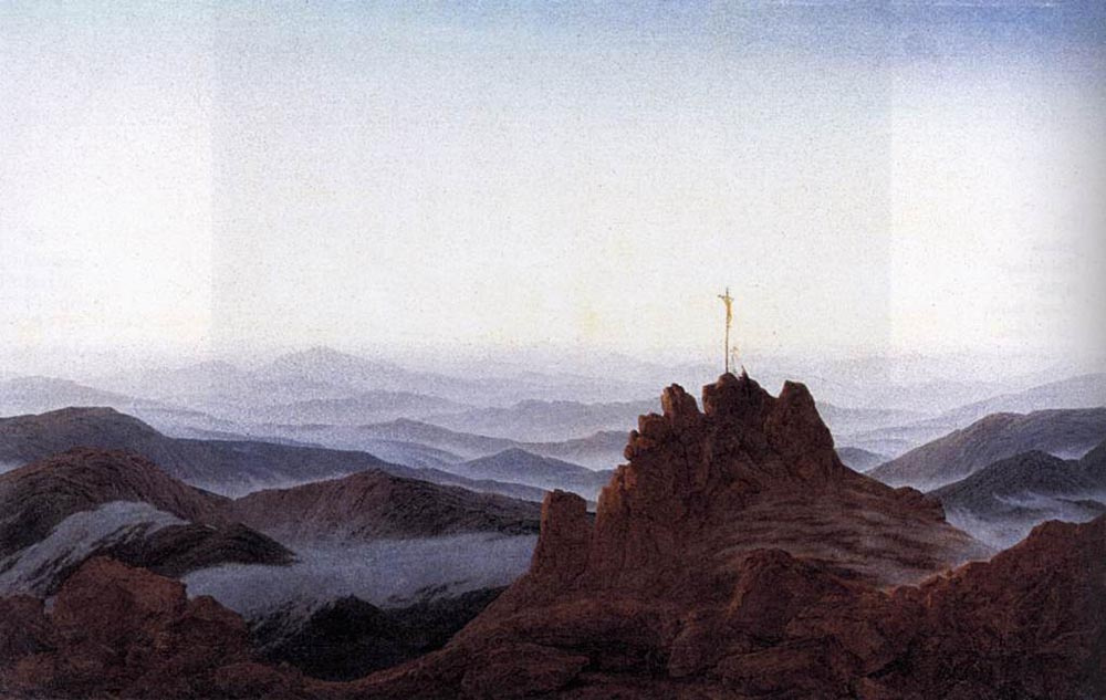 Caspar David Friedrich. Morning in the Sudeten mountains