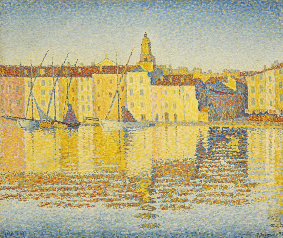 Paul Signac. Bâtiments portuaires, Saint-Tropez